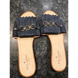 Brand new  Kate Spade denim slippers